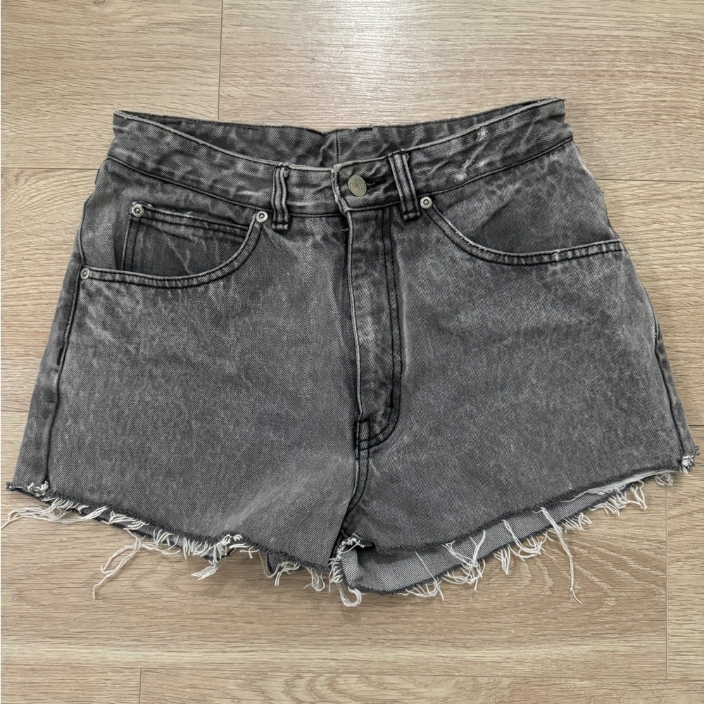 Pepe high rise cut off jean shorts